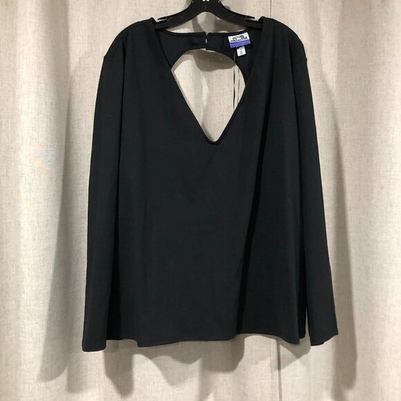Future Collective Kahlana Barfield Brown open back top plus size 3X - Picture 1 of 4